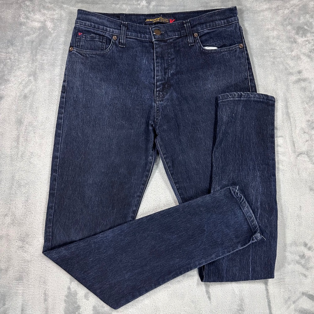 Vitamina Jeans Deluxe Edition Made in Italy Dark Wash Straight Leg Jeans Size 44